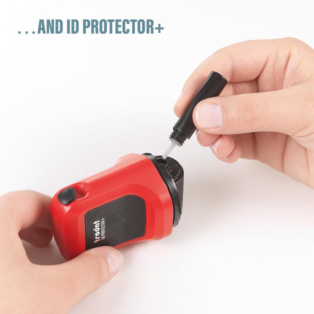 Trodat Refill Ink for ID Protector & ID Protector+ | Black Ink | 3 Bottles (0.07 oz/2.0 ml Each) 3