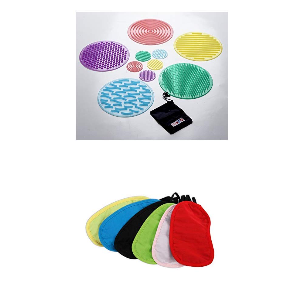 TickiT SiliShapes Sensory Circle Set - 10 Textured Silicone Circles for Tactile Play & Exploration 2
