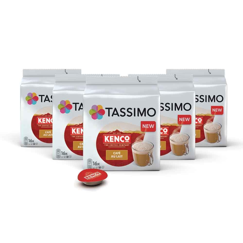 Tassimo Kenco Café au Lait Coffee Pods - 80 Count (5 x 16 Pod Packs) 1