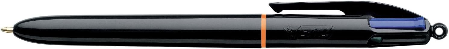 BIC 4 Colours Pro Retractable Ballpoint Pen with Four Ink Colours and Medium Point (1.0 mm), Pack of 12 5