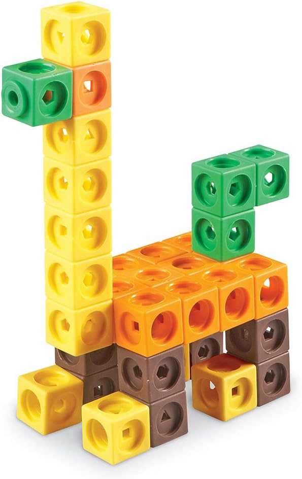 Learning Resources MathLink Cubes - Educational Building Set for Kids Ages 5+