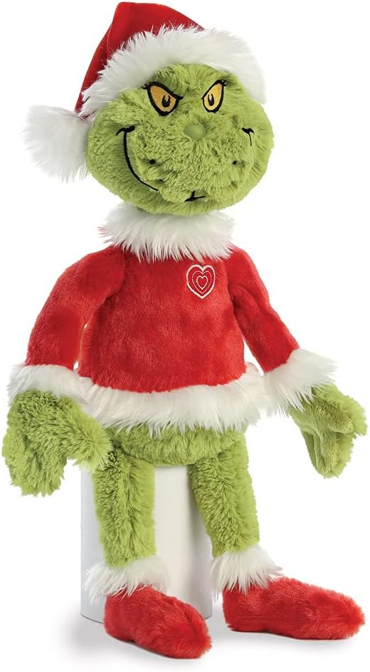 Dr. Seuss Grinch Santa 19" Plush - Officially Licensed 4