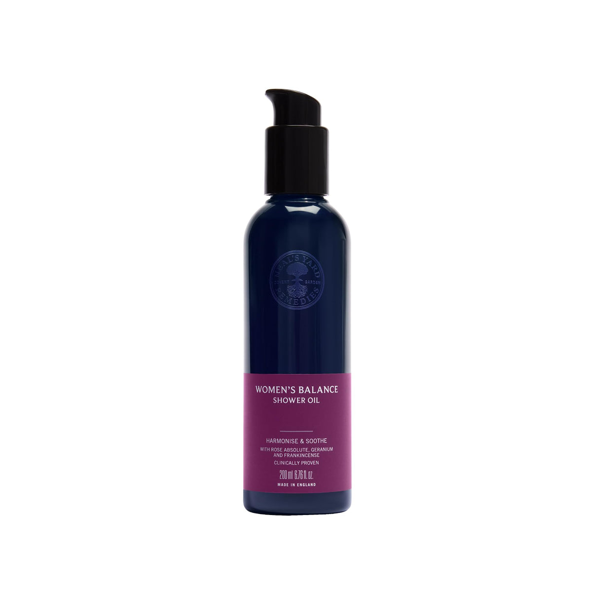 Neal's Yard Remedies Women's Balance Shower Oil - Moisturises for 24 Hours | 200ml