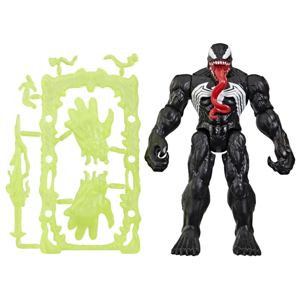 Marvel Venom Action Figure - 11.4 cm Poseable Figure with 6 Accessories | Ages 4+
