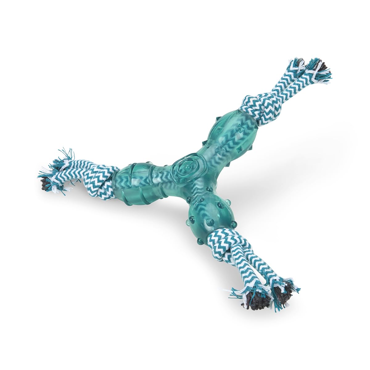 Petface Little Petface Tripod Puppy Dog Chew Toy - Durable Silicone | Unscented | Blue 6