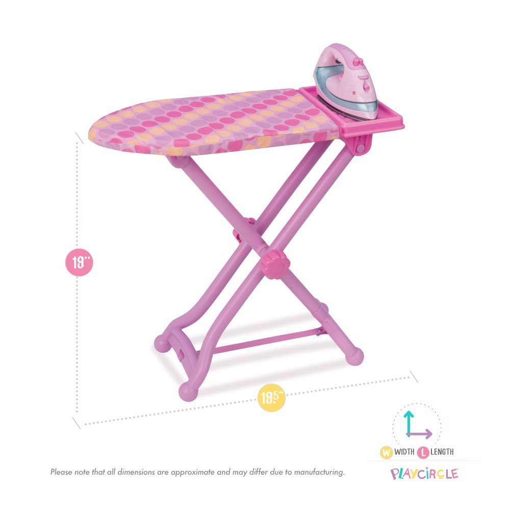 Battat Play Circle House Cleaning Set - Toy Iron with Light & Sound for Kids 3+ 2