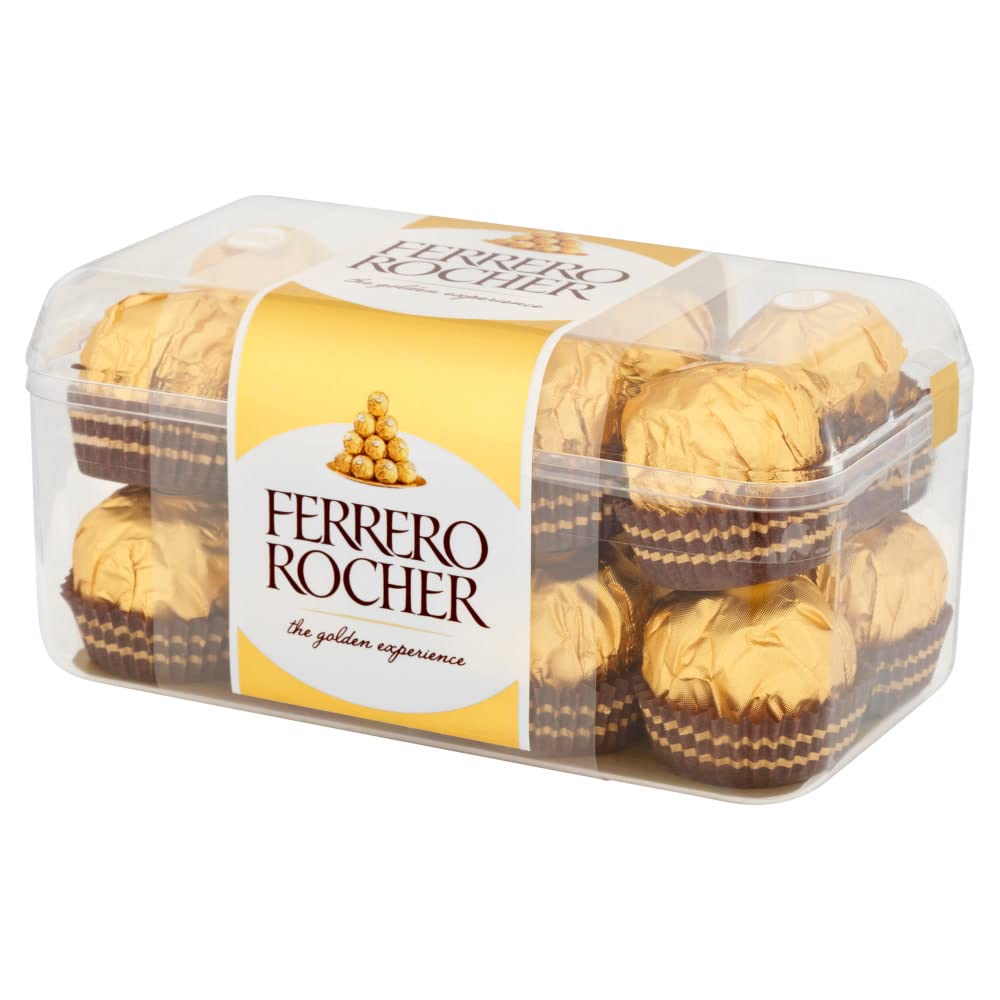 Ferrero Rocher Pralines Chocolate Box - Whole Hazelnut in Milk Chocolate | 16 Pieces (200g) 5