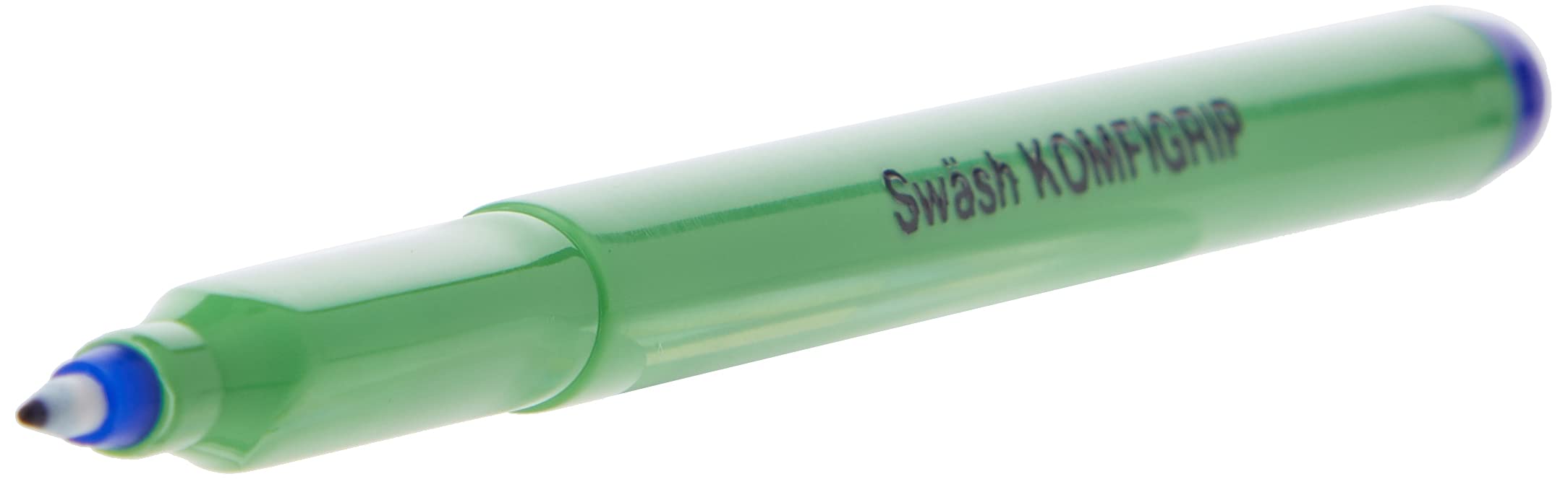 Swash KOMFIGRIP THW12BU Stick Ballpoint Pens - Washable Ink, Pressure-Resistant Tip | Blue, Pack of 12 4