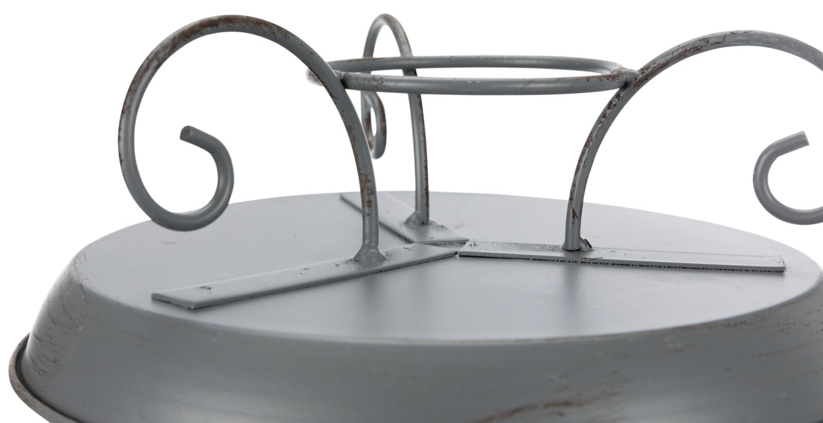 TRIXIE Standing Bird Bath - 800 ml | Powder-Coated Metal | Grey 3