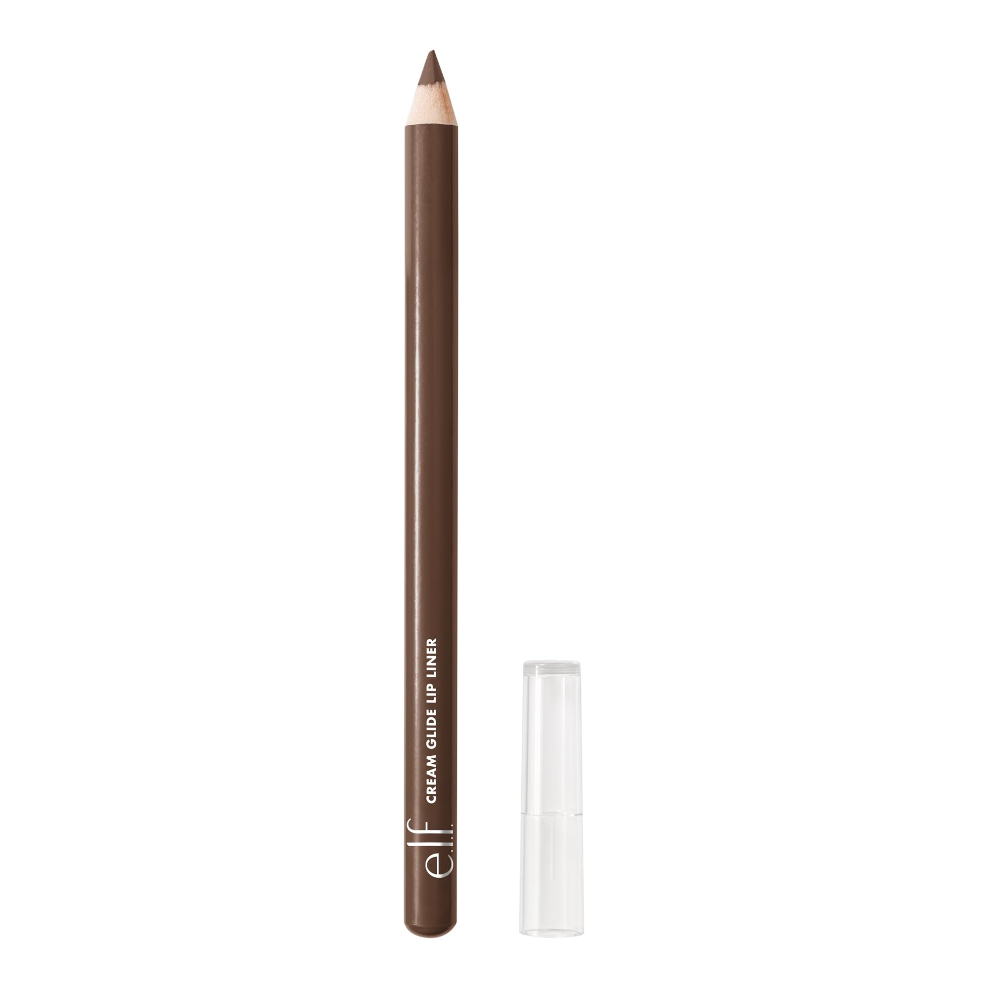 e.l.f. Cream Glide Lip Liner - Dark Cocoa | Highly Pigmented | Semi-Matte Finish | 1g