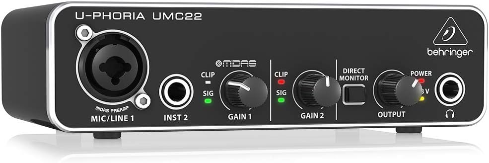 Behringer - U-PHORIA UMC22 Audio Interface (UMC22)