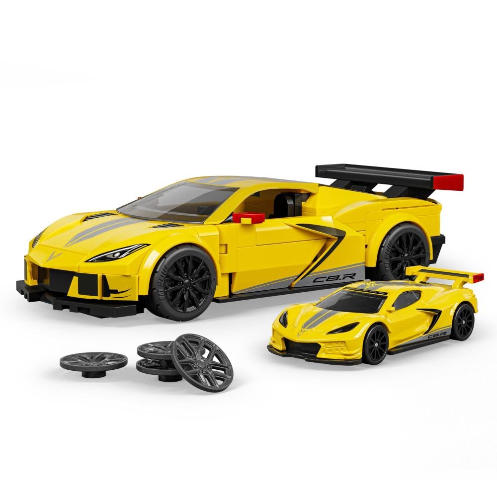 Mattel Brick Shop Corvette C8.R Building Set - 261 Pieces | 1:32 Scale | Ages 10+ 4