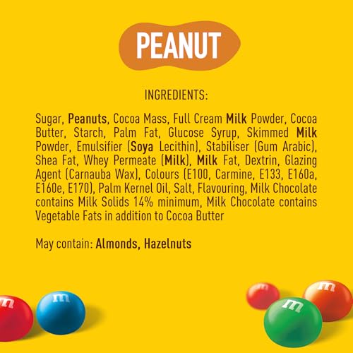 M&M's Peanut Chocolate Candy 400g Sharing Bag - Colorful Milk Chocolate Covered Roasted Peanuts