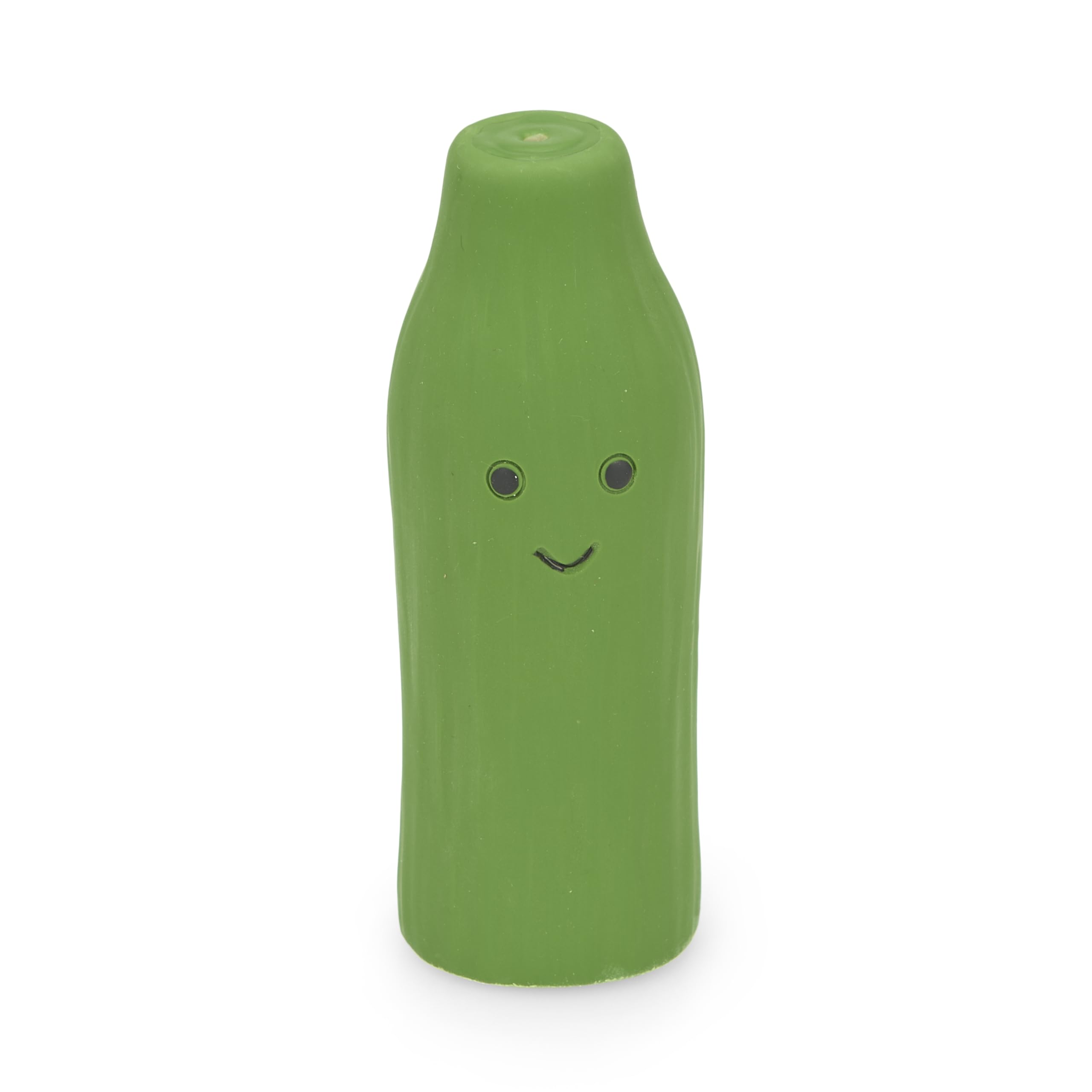 Petface Foodie Faces Cucumber Latex Dog Toy - Large | Squeaker | Natural Rubber