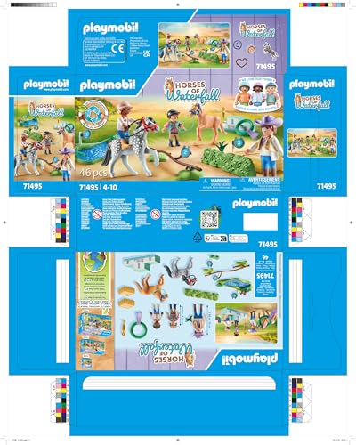Playmobil 71495 Horses of Waterfall: Pony Tournament Playset for Ages 4+ 12
