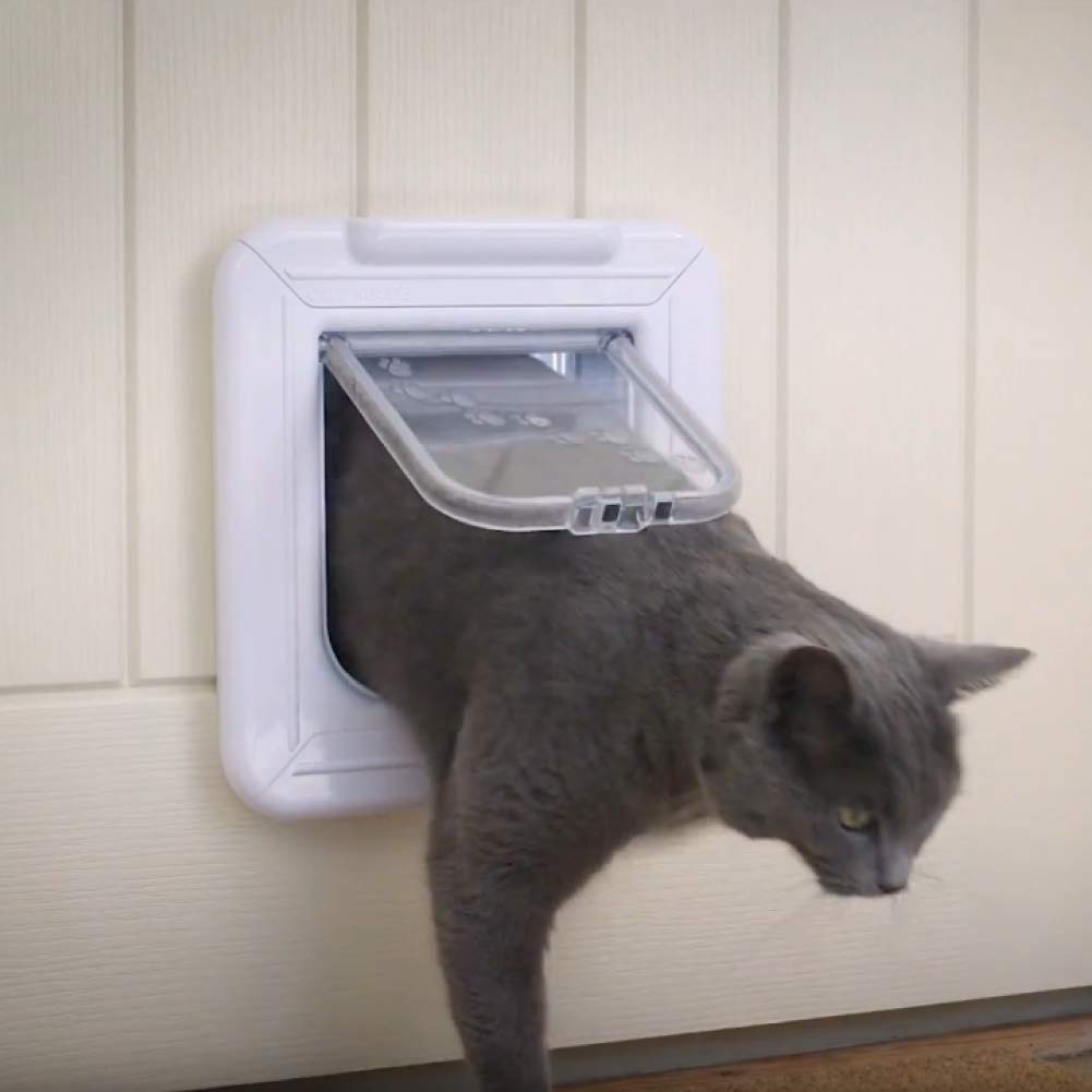 Cat Mate Elite Microchip Cat Flap with Digital Timer & LCD Display | Fits up to 100mm Thick Walls