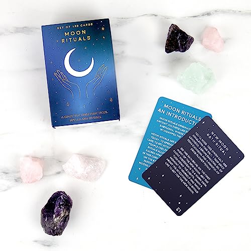 Gift Republic 100 Moon Ritual Cards for Self Care, Spells, and Affirmations 4