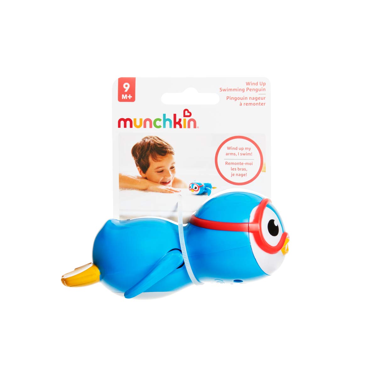 Munchkin Wind Up Swimming Penguin Scuba Buddy Bath Toy | Interactive Fun for Toddlers 9+ Months 7