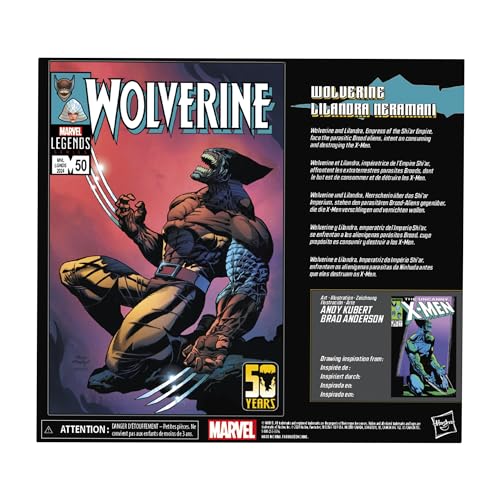 Hasbro Marvel Legends Series X-Men - Wolverine (Brood Infection) & Lilandra Neramani 2-Pack Action Figures (F9034)