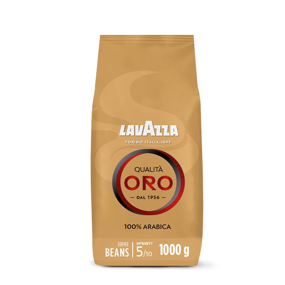 LAVAZZA Qualità Oro Whole Coffee Beans - 100% Arabica, Medium Roast, Intensity 5/10, 1 Kg 1