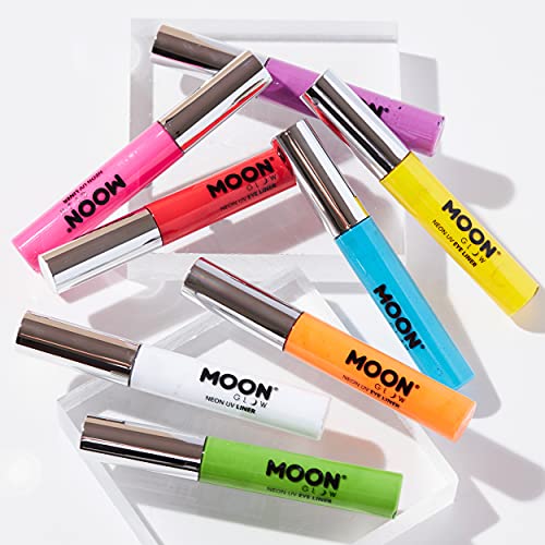 Moon Glow Neon UV Eye Liner 10 ml Jaune brille de mille feux sous un éclairage UV