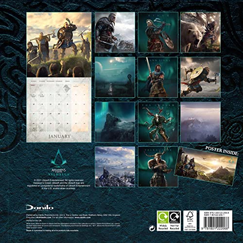 Assassin's Creed Valhalla - Official 2022 Square Wall Calendar