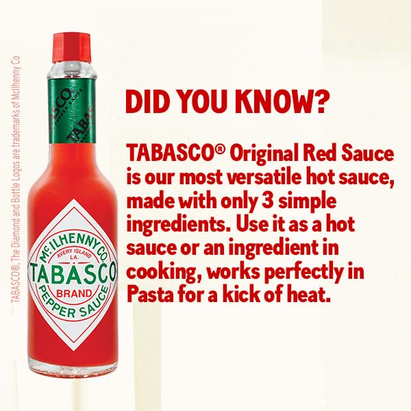 Tabasco Red Pepper Sauce - Classic Bold Flavour | 350ml Bottle 2