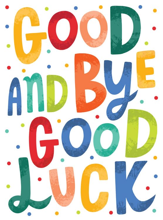 Piccadilly Greetings Goodbye & Goodluck Card - A4 Size | Multicolor | 12 x 9 inches 1