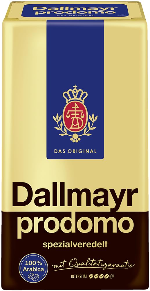 Dallmayr Prodomo Ground Coffee - Original German Roast, 100% Arabica, 500g