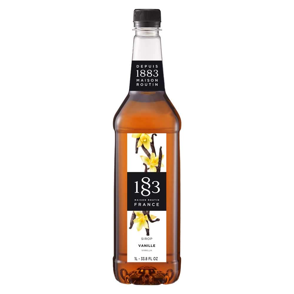 1883 MAISON ROUTIN Premium Vanilla Syrup - 1 L Bottle | Vegan, Kosher, Halal Friendly