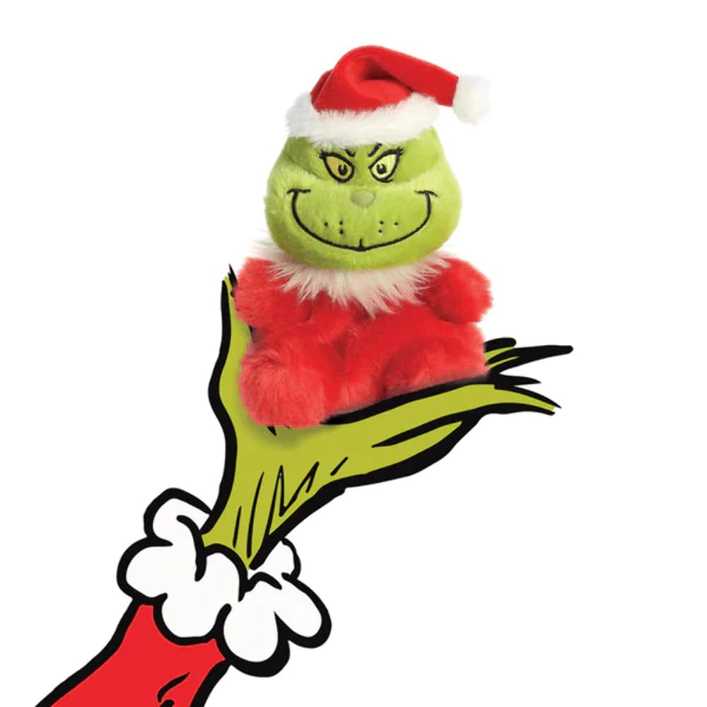 The Grinch Santa Palm Pal - Official Dr. Seuss Plush Toy for All Ages 9