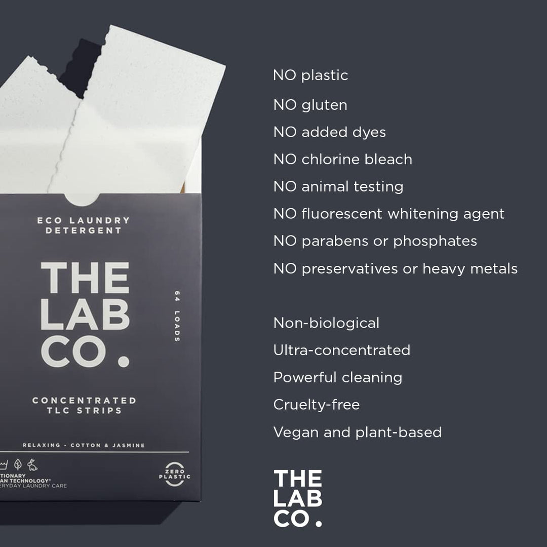 The Lab Co. - Laundry Detergent Strips (64 Loads, Cotton Lavender Jasmine)