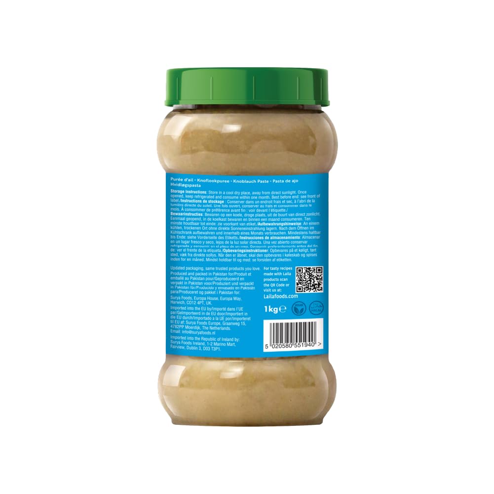 LAILA Garlic Paste - Authentic Flavor | 1kg Pack | Ready-to-Use 2