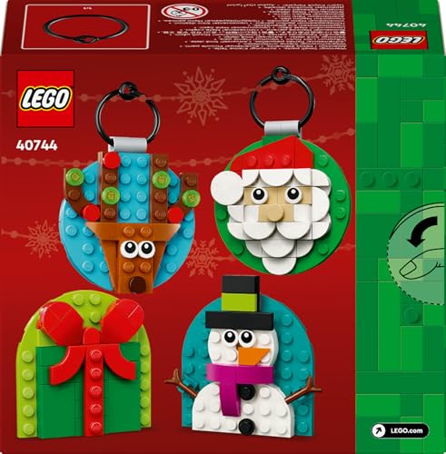 LEGO Christmas Ornament Selection - Building Toy with 4 Festive Hanging Decorations for Kids 6+ 22