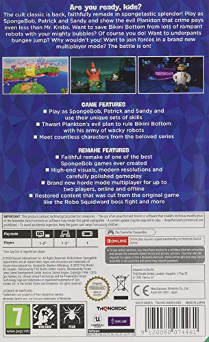 SpongeBob SquarePants: Battle for Bikini Bottom - Rehydrated (Nintendo Switch)