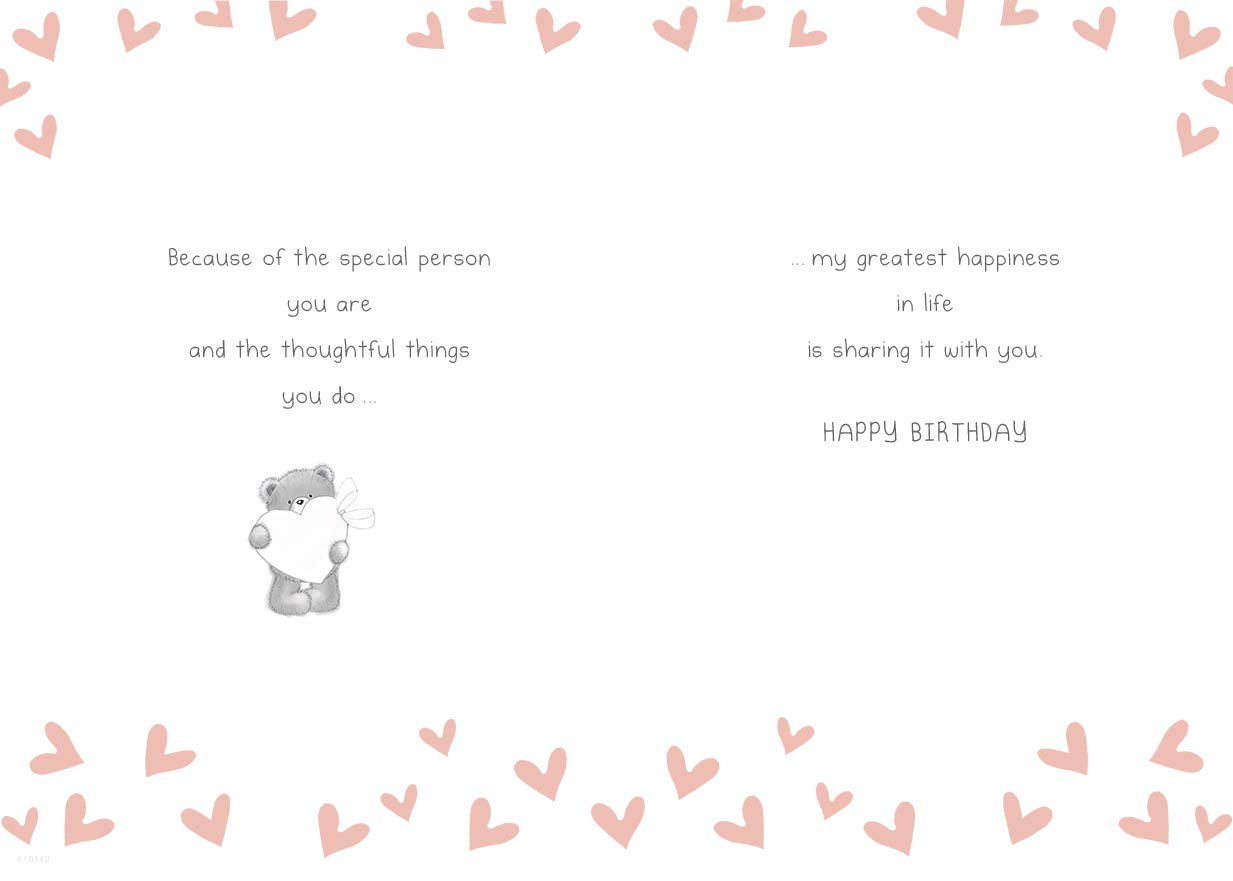 Piccadilly Greetings One I Love Birthday Card - 10 x 7 Inches, Red