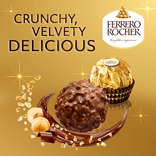 Ferrero Rocher Pralines Chocolate Box - Whole Hazelnut in Milk Chocolate | 16 Pieces (200g) 7