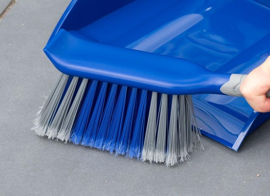 Addis - Outdoor Dustpan & Brush Set Heavy Duty Yard Sweeper with Wide Pan 2