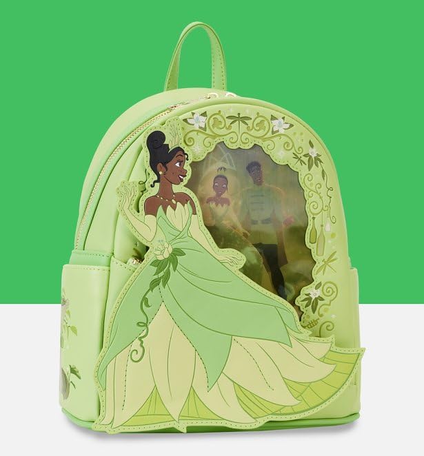 Loungefly Backpacks Disney Princess And The Frog Tiana Lenticular Mini Backpack