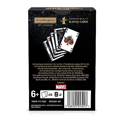 Waddingtons Number 1 Guardians of the Galaxy Card Game | 54 Cards | Ages 10+ | 2+ Players 4