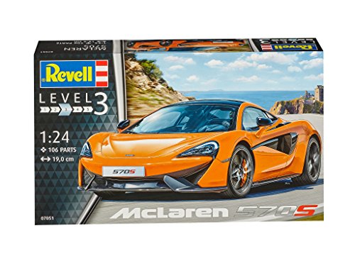 Revell McLaren 570S Model Kit | 106 Pieces, 1:24 Scale, 19 cm Length 2