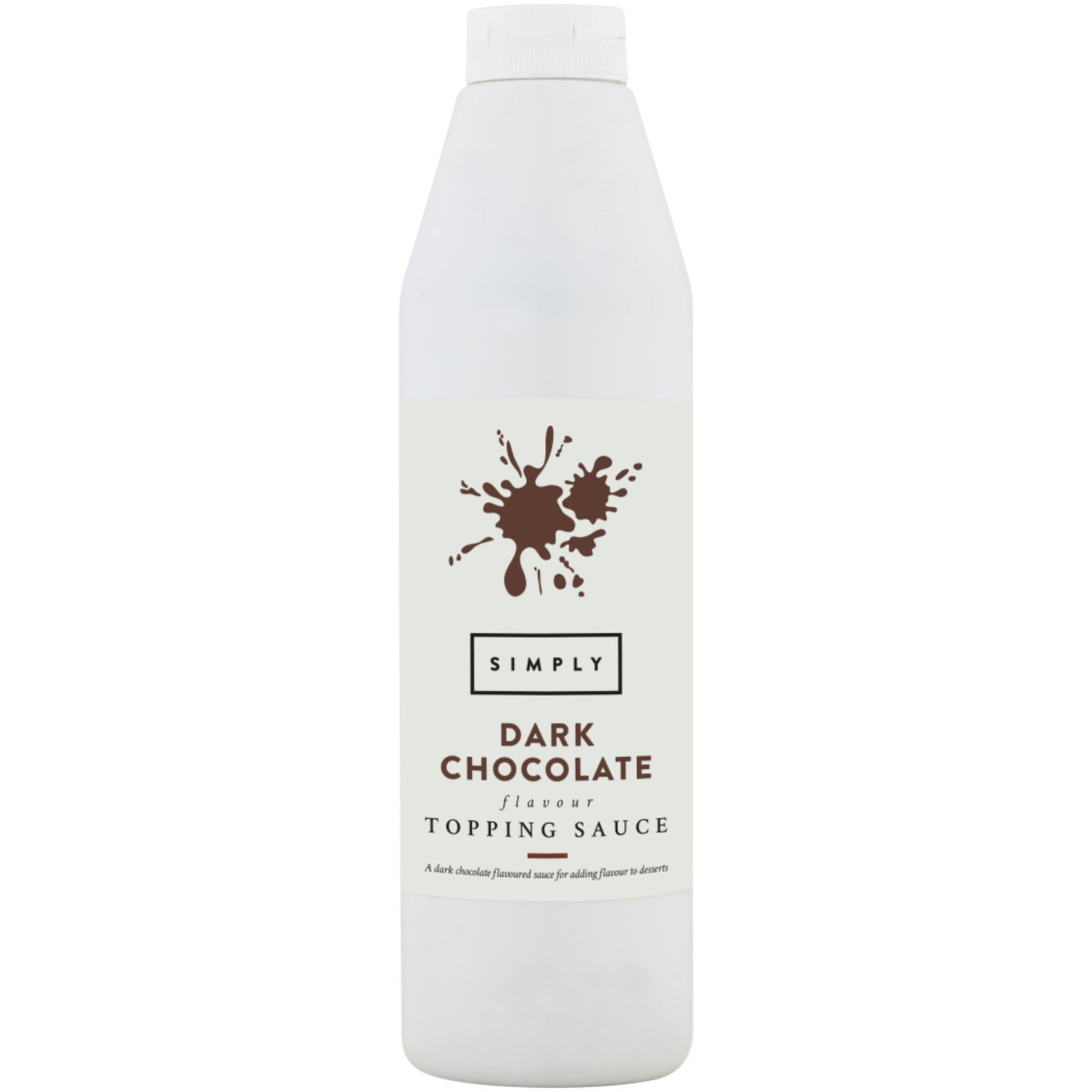Simply Dark Chocolate Topping Sauce - Vegan, Dairy Free, Ready to Use | 1 kg 1
