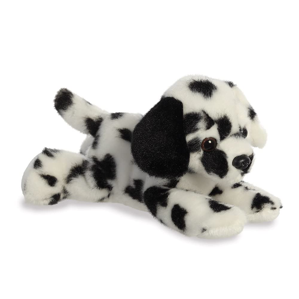 Dipper the Dalmatian Dog - Mini Flopsies Plush Toy, 8In, Black and White 1