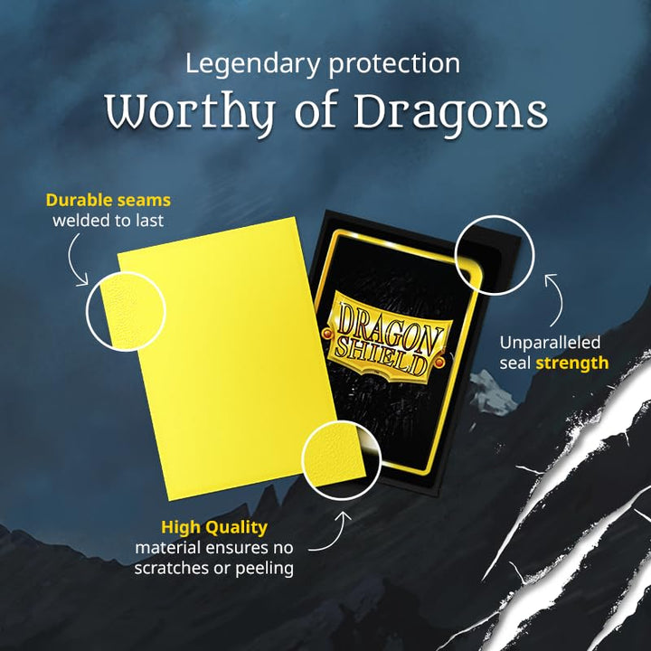 Dragon Shield Standard Sleeves Matte White - 100 Count Card Sleeves for Trading Card Games