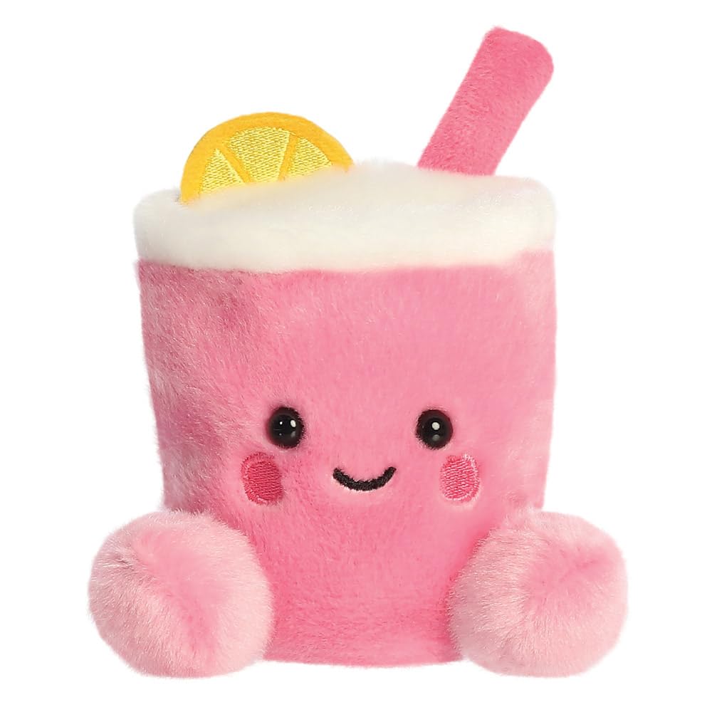 Palm Pals Zelie Pink Lemonade 5" Plush Toy - Pink Lemon Slice Design