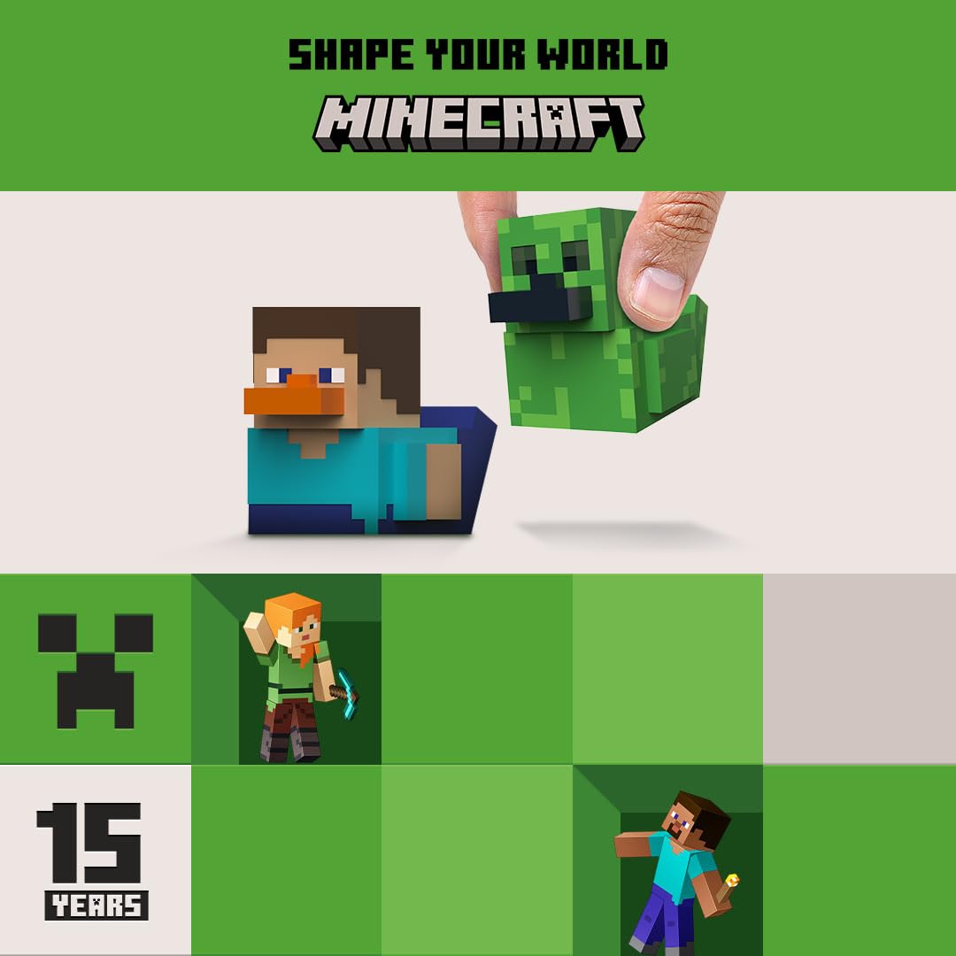 Minecraft Mini Steve Collectible Vinyl Rubber Duck Figure - Official TUBBZ Merchandise 12