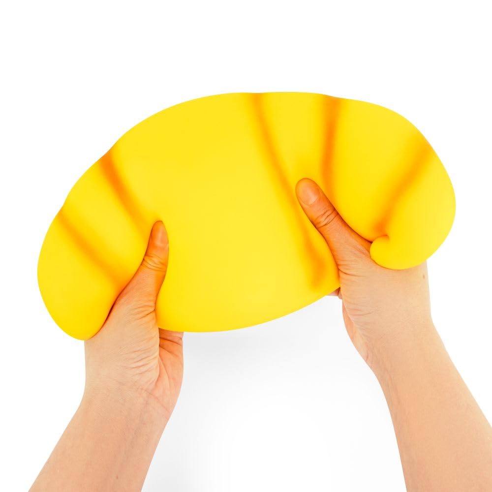 Keycraft Jumbo Squishy Croissant Slow-Rise Sensory Toy - Extra Large (25cm) | Stress Relief | TPR