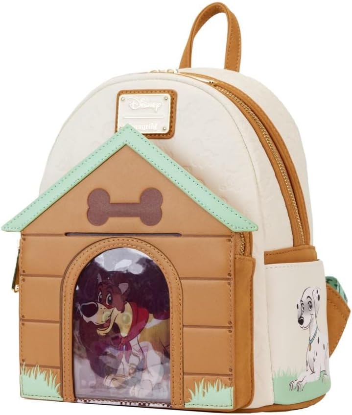 Loungefly Disney I Heart Dogs Dog House Triple Lenticular Double Strap Shoulder