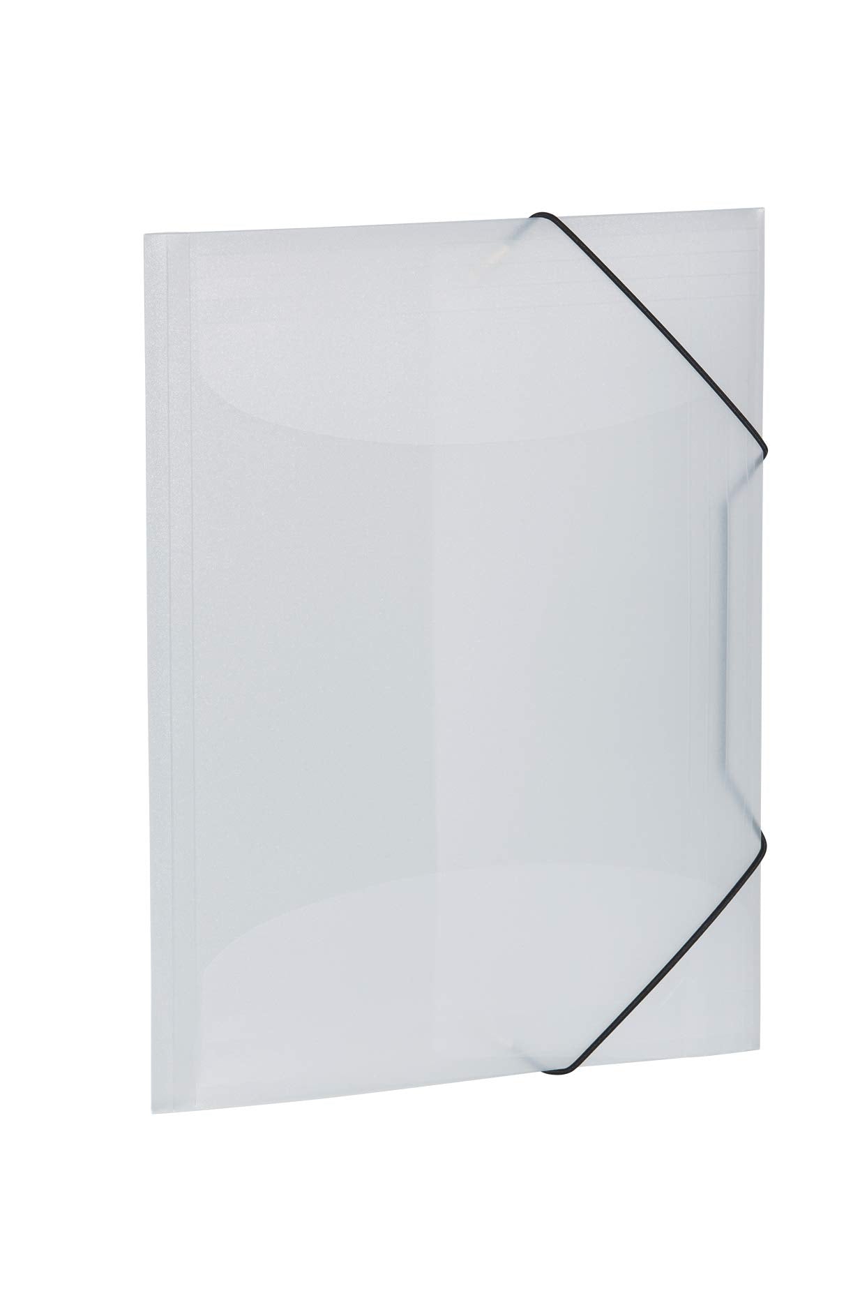 HERMA Elastic Folder - Translucent White A3 | Sturdy Polypropylene | 3 Inner Flaps 1