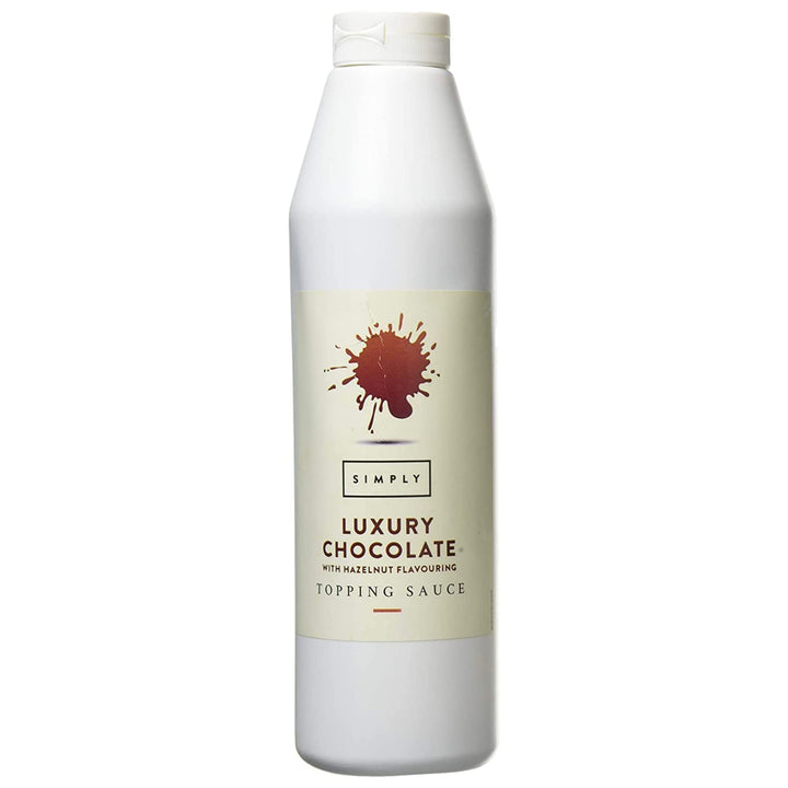 Simply Luxury Chocolate with Hazelnut Flavouring Topping Sauce, 1 kg